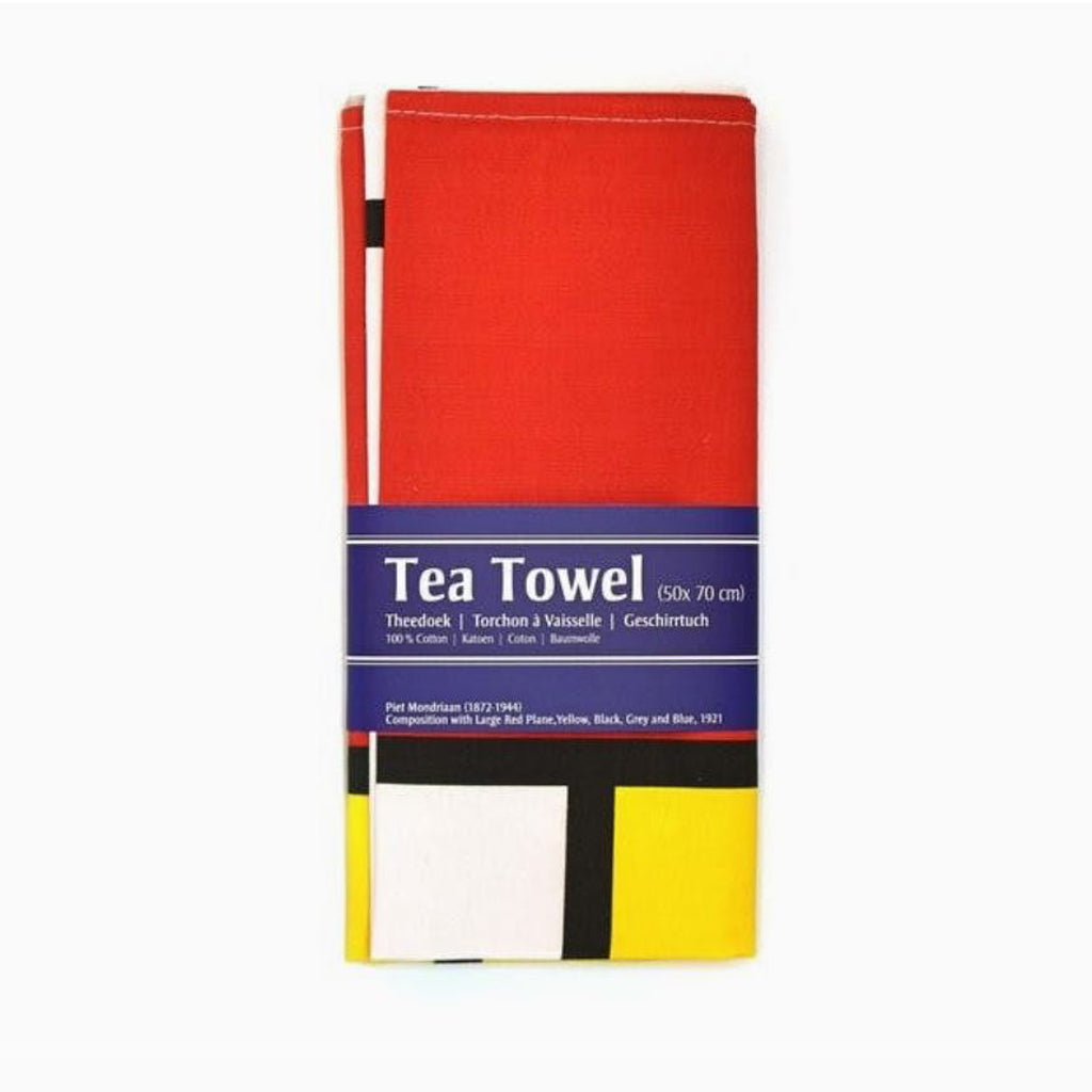 Mondrian Abstract Art Tea Towel