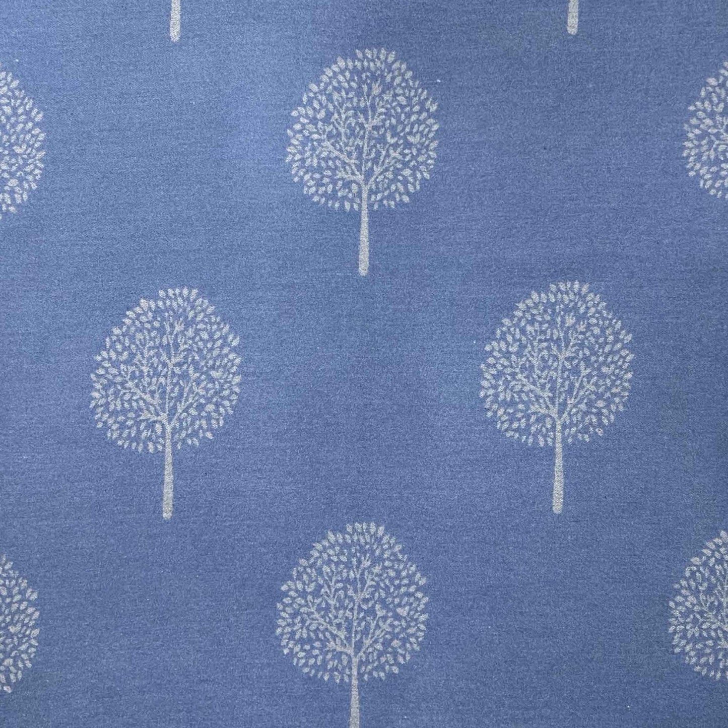 Blue Tree of Life Scarf | 20% Cashmere Blend Tassel Wrap